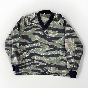 Tiger Stripe Paintball Jersey Size Medium Products Camo V-Neck Old School TSP